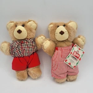 Vintage Furskins Lot Mini Teddy Bear 7" Plush Stuffed Toy Graphics International - Picture 1 of 12