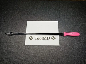 Snap-on Tools USA NEW PINK 1/2" Drive Hard Grip 24" Length Breaker Bar SHBBD24 - Picture 1 of 9