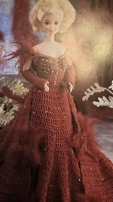 Annie's FASHION Doll CROCHET CLUB PATTERN Feather FANTASY - Image 1 of 4