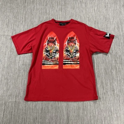 Camiseta Rebel Vengeance Para Hombre XL Manga Corta Roja Algodón Calce Regular Cuello Redondo Foto 1 de 4