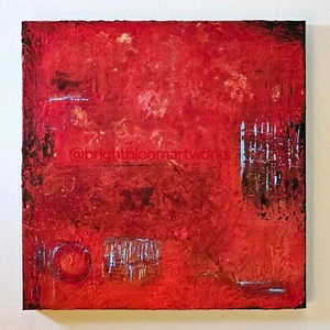 Original Artwork, Mixed Media Painting, Modern Abstract Impressionism 12x12x1.5" - Picture 1 of 6
