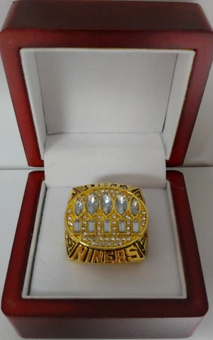 Steve Young - 1994 San Francisco 49ers Super Bowl Ring With Wooden Display Box Cover