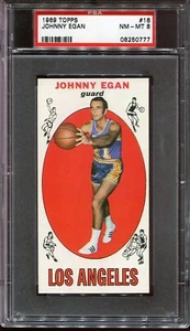 1969 Topps Basketball # 16 Johnny Egan (NM-MT) PSA 8 - Picture 1 of 2
