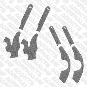 2005 - 2025 Yamaha YZ65 + YZ85 Rubberized Frame Protector Grip Tape (2 Pairs) - Picture 1 of 5