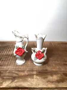 2-teiliges Norcrest Blumenvasen-Set ~ handgefertigt in Japan ~ einzigartig & original ~ - Bild 1 von 10