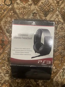 Wireless Stereo Headset PS3 UNTESTED - Afbeelding 1 van 4