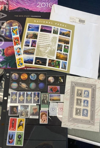 2016 U.S. Commemorative 141 Stamp Year Set w/Mail Use SEALED + Book Cover