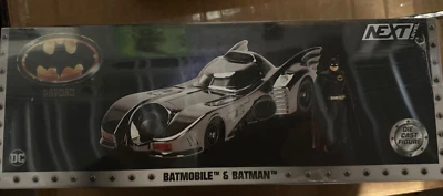 NEW Jada Next Level BLACK CHROME EXCLUSIVE DC Comics Batman 1989 Batmobile - Image 1 of 2