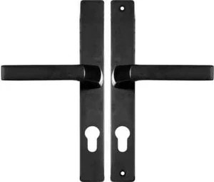 Maniglia 200,72 con targa per porte e cancelli, distanza 72 mm, (239x31 mm) - Foto 1 di 6