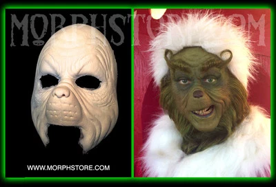Halloween Foam latex Grinch Face Brows Mask lot.  - Image 1 of 2
