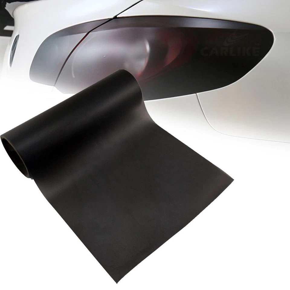 Matt Schwarz Scheinwerfer Folie Tönungsfolie 200 x 30cm Rückleuchten Blinker 2m - Bild 1 von 1