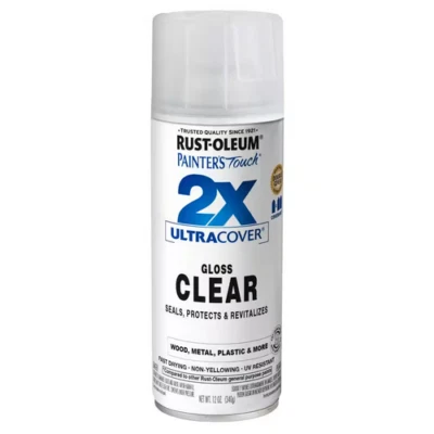 Rust-Oleum 12 oz. Gloss Clear General Purpose Spray Paint - Fast Drying, Durabl