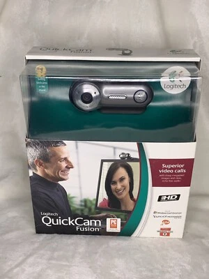 Logitech Quickcam Fusion Webcam 2006 New Sealed Box 1.2 Megapixel RightLight 2 - Image 1 of 4