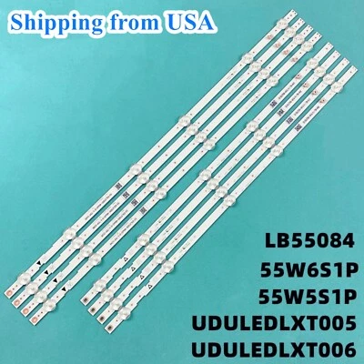 8pcs LED Strip For PHILIPS 55PFL4901/F7 55PFL5402/F7A 55PFL5402/F7C 55PFL5601/F7 - Image 1 of 4