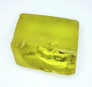 Piedra preciosa suelta 294,02 quilates circón amarillo camboyano áspero certificado gema transparente - Imagen 1 de 10