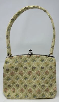 Bettina Duncan Handbag Fabric Delicate Yellow Floral Purse New With Tags - Image 1 of 4