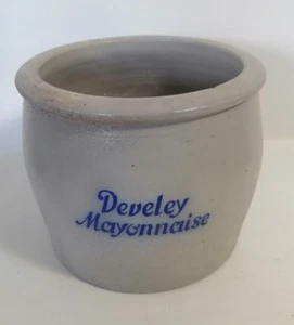 Selten alter DEVELEY-MAYONNAISE TOPF aus Steingut aus ehem. Krämerei - Picture 1 of 5