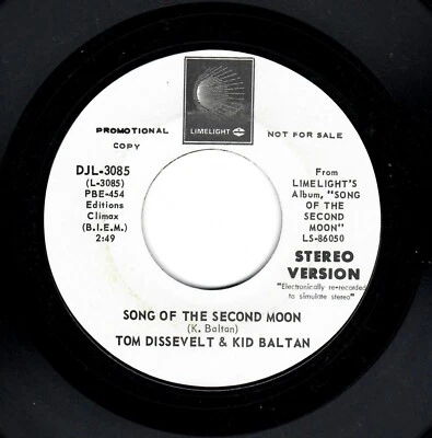 ELECTRONIC-TOM DISSEVELT & KID BALTAN-SONG OF THE SECOND MOON-(STEREO/MONO) - Image 1 of 2