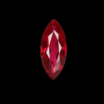 Lab-Created 10. Carat Round Cut red Ruby Loose Gem Stone For Pendant Making - Image 1 of 4