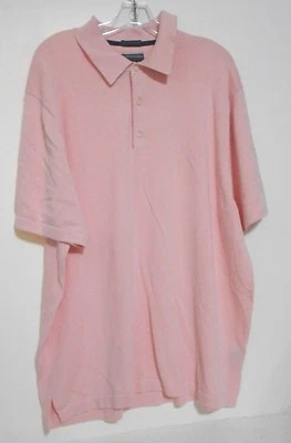 Stafford Signature  Mens XL Pink Pima Cotton Polo Golf Shirt Short Sleeve Preppy - Image 1 of 4