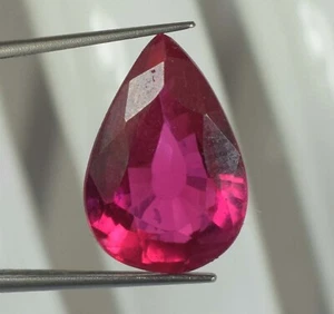 7,65 ct zertifizierter natürlicher Padparadscha rosa Saphir Birne loser Edelstein E3293 - Bild 1 von 9