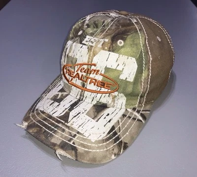 Team RealTree Camo SnapBack Paramount Outdoors Distressed Hunting Hiking Cap - Image 1 of 4
