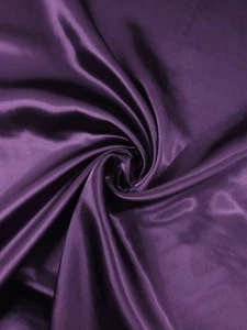 Midnight Purple Liquid Satin Fabric - Picture 1 of 4