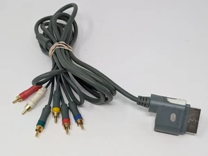 Official OEM Microsoft Xbox 360 Fat AV Composite Audio/Video Wires RCA - Picture 1 of 1