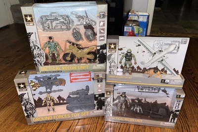 New 4 US Army ToySets - 2 Tactical Recon Units, 1 Ground Forces,1 Combat Soldier - Image 1 of 4