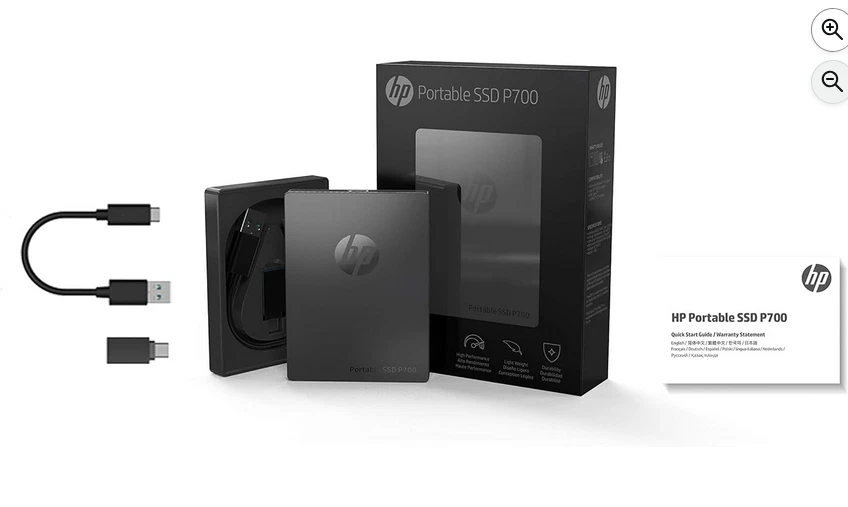 Hewlett Packard 5MS30AA - Unità SSD esterna portatile P700, 1TB, USB 3.1 TYPE-C - Immagine 1 di 4