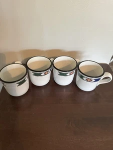 Noritake Steingut Kaffeetassen 4er Set "Kachina - Bild 1 von 5