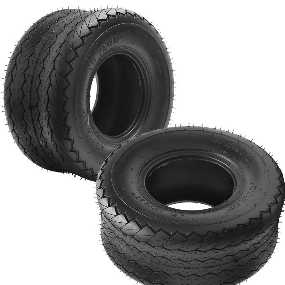 2pc 18x8.5-8 8 inch Rear Tyre 18x8.50-8 for ATV Quad Bike Buggy Ride on Mower - Image 1 of 4