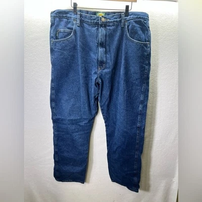 Cabelas Fleece Lines Jeans Pants Mens 42/32 Cold Gear Denim Blue Winter 2397 - Image 1 of 4