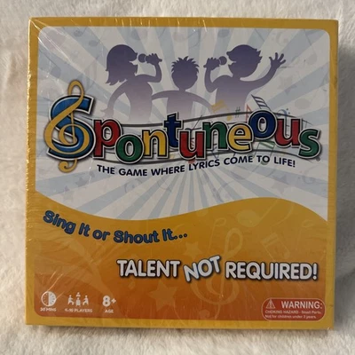 Jogo de tabuleiro Spontuneous The Song Game Sing It Shout It - Novo em folha lacrado - Imagem 1 de 4