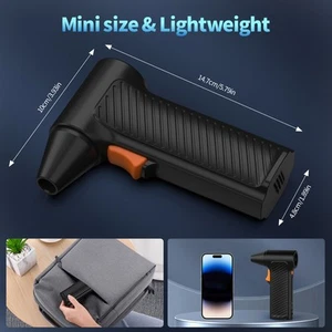 Electric Air Duster 110000Rpm Cordless Handheld Blow Dryer For Computer Keyb FD5 - Afbeelding 1 van 10