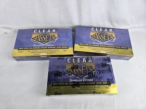 Lot Of 3 - 1996 Classic Clear Assets Premiere Edition Sealed Box Multi-sport HTF - Picture 1 of 14