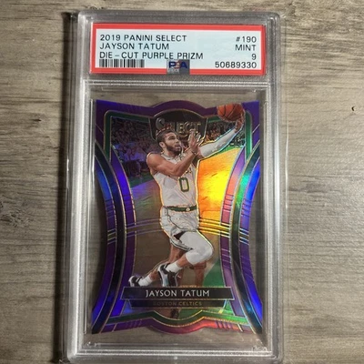 2019-20 Panini Select Basketball Die-Cut Purple Jayson Tatum PSA 9 /99￼ ￼ - Image 1 of 3