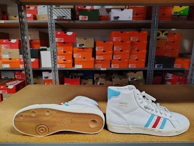 Scarpe Adidas Basket Professionali Uomo FW5000 Bianco Rosso Blu Taglia 11 - Immagine 1 di 4