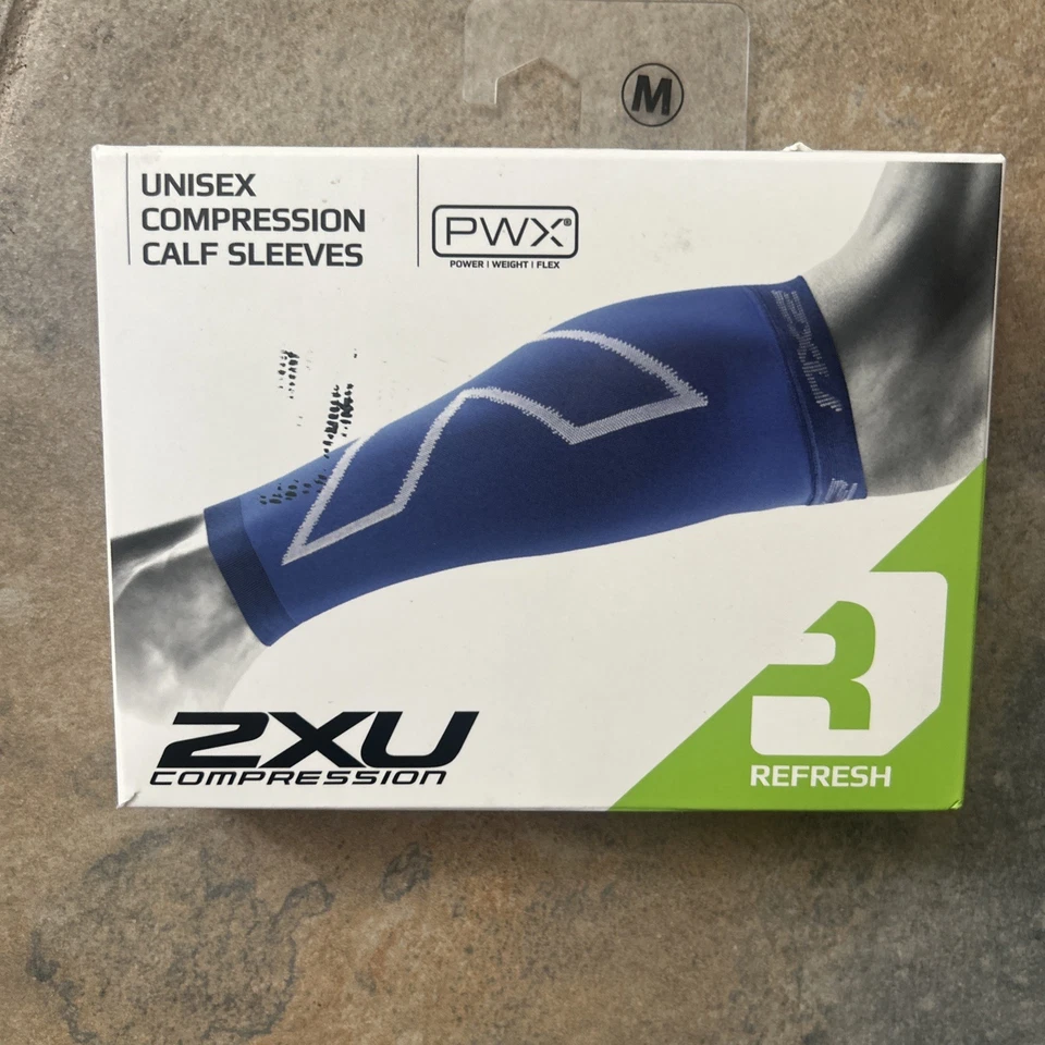 2XU X Compression Unisex Calf Sleeves Mag/lgy Large On Sale For Limited Time - Image 1 of 2