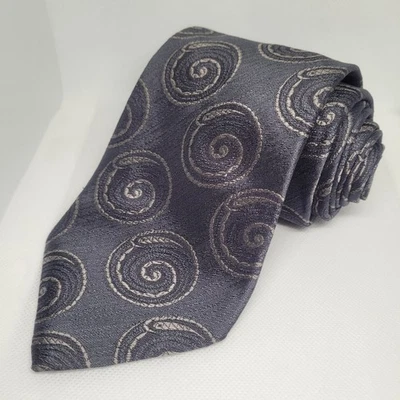 Corbata para hombre Dolce & Gabbana 100 % seda ITALIA patrón de lujo gris Foto 1 de 3