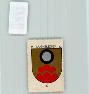 10408738 - Saignelégier Vignette Wappen Kaffee Hag ca 1920-1940 - Bild 1 von 2
