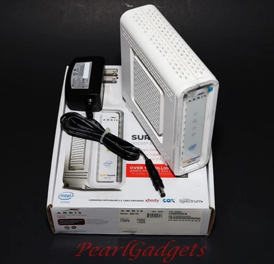 ARRIS SURFboard DOCSIS 3.0 Cable Modem - SB6190 - COMCAST Compatible - Image 1 of 4