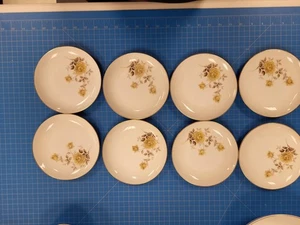 Style House Valerie Fine China Dessertteller Set 8 Japan Floral Goldrand 7,5" - Bild 1 von 5