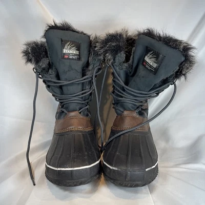 Botas de nieve de invierno forradas marrón oliva Itasca 3M Thinsulate para mujer 9 Foto 1 de 4