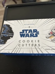 Williams-Sonoma STAR WARS Cookie Cutters Set of 4 DEATH STAR MILLENNIUM FALCON - Picture 1 of 7