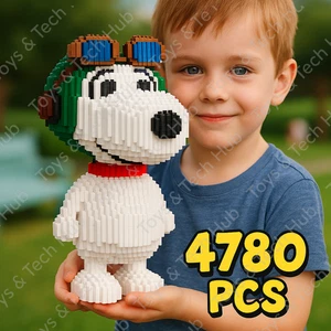 Großes 4780-teiliges Peanuts Snoopy Bausteine-Set, modulare Steine pädagogisch  - Bild 1 von 10