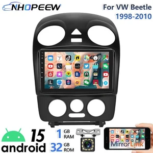 Autoradio 9" Android 32GB per VW Beetle 1998-2010 GPS Navi WIFI RDS con fotocamera - Foto 1 di 19