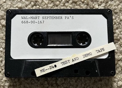 WAL-MART - September Pa's - Test & Demo Promo CASSETTE Tape ME-240 * Rare * EX - Image 1 of 3