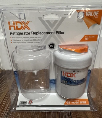 NEW! GE MWF Water Filter Replacement: HDX Refrigerator Water Filter - 1 Filter - Image 1 of 4