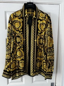 VERSACE SILK SHIRT BAROCCO SS92 SIZE 43 NEW - Picture 1 of 15